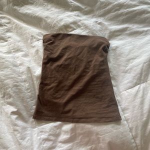 Express sexy basic tube top in brown size xs